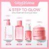 Glad2Glow 4 in 1 Brightening Set (Power bright serum, Brightening moisturizer, Brightening Cleanser, Brightening Toner)