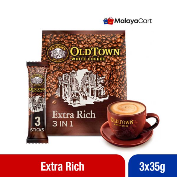 OldTown White Coffee 3in1 Instant Coffee - Extra Rich (3x35g)