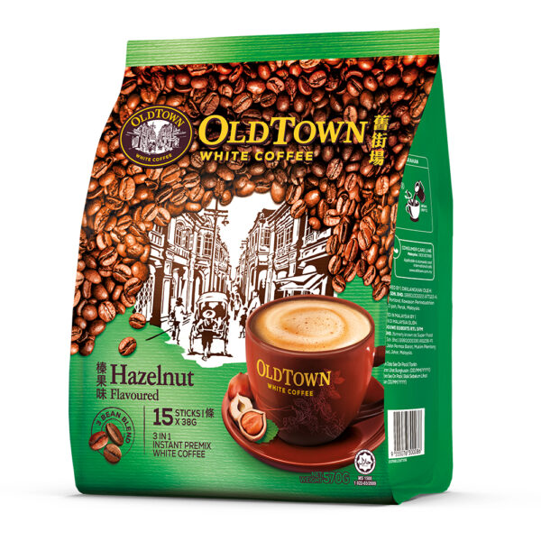 Old Town 3 in 1 White Coffee - Hazelnut 3x38g - Image 2