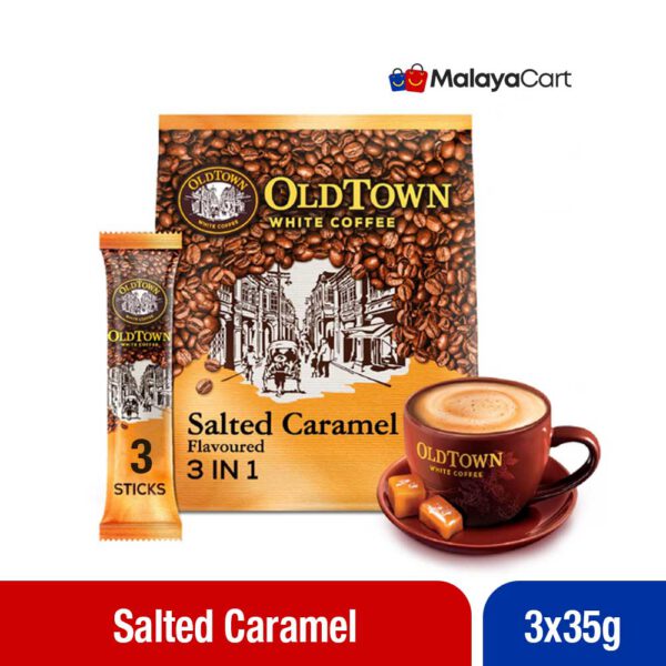 OldTown White Coffee 3in1 Instant Coffee - Salted Caramel (3x35g)