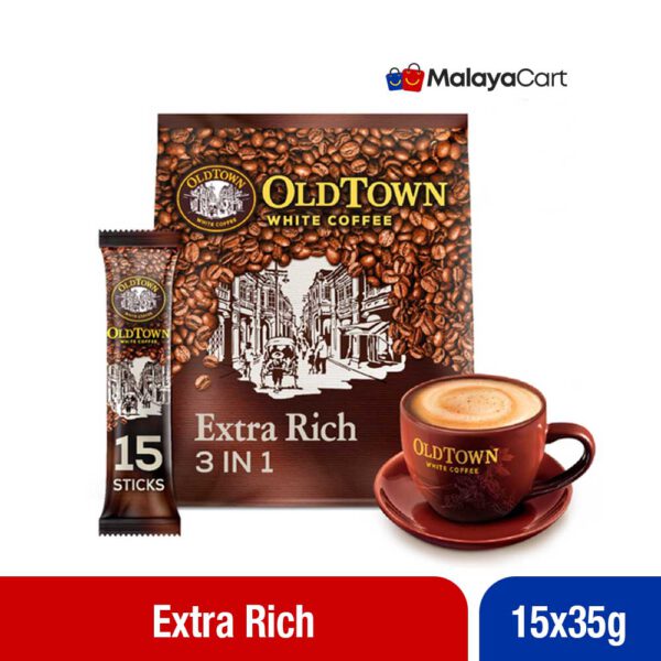OldTown White Coffee 3in1 Instant Coffee – Extra Rich (15x35g)
