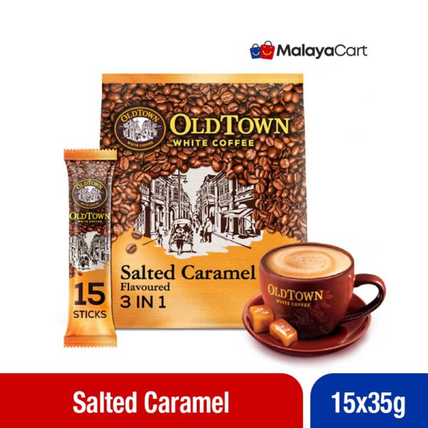 Old Town 3 in 1 White Coffee - Saltad Caramel 15x35g