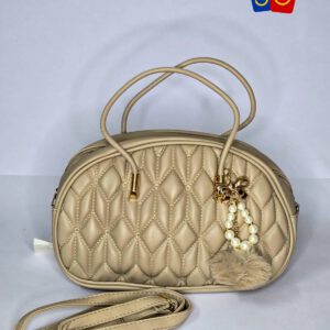 Ladies Bag - Beige Oval - OB007