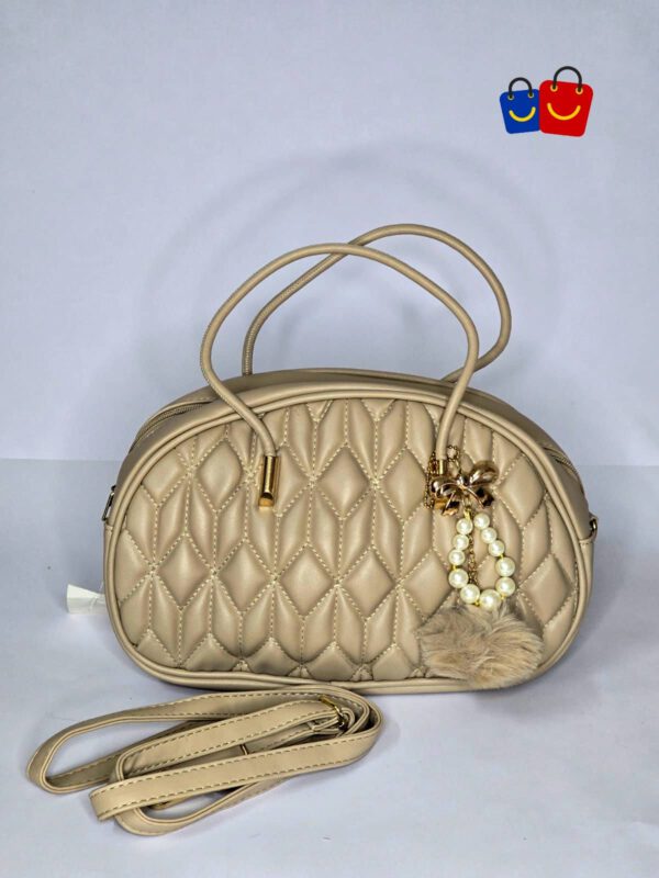 Ladies Bag - Beige Oval - OB007
